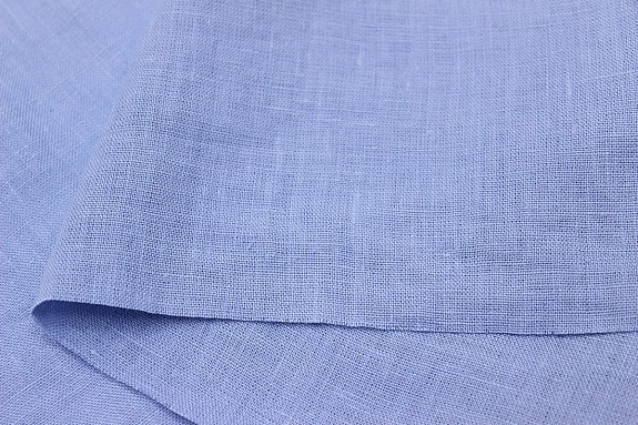 Лен костюмный с эффектом мятости цв.Небесно-голубая дымка, ш.1.45м, лен-100%, 190гр/м.кв