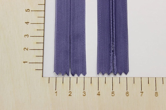 Молния потайная н/р цв.пыльно-фиолетовый, 50см, нейлон