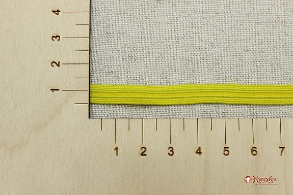 Резинка бельевая цв.яркий лимон, ш.7мм, 10м