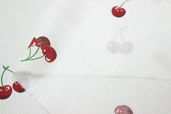 Поплин "Ароматная вишня", ш.1.5м, хлопок-100%, 100гр/м.кв