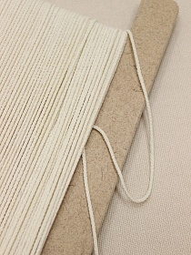 Шнур цв.суровый, рыхлый, 2мм, хлопок-100%