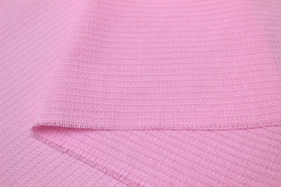 Вафельное полотно цв.Светло-розовый, ш.1.5м, хл-100%, 150гр/м.кв