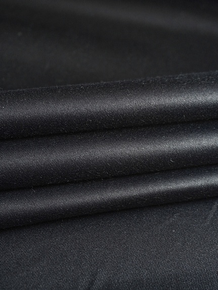 Плотный хлопок Атлас цв.Черный, ш.1.8м, хлопок-100%, 200гр/м.кв