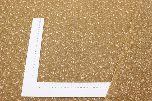 Мерный лоскут (ткань в отрезах) - Импорт. хлопок (ситец) "Ульяна" цв.орех, ш.1.48м, хл-100%