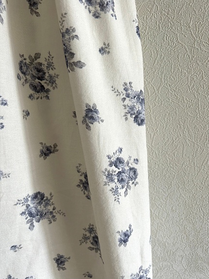 Платье из хлопка персик "Облачко роз"