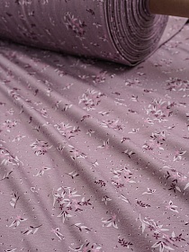 Трикотаж Кулир.гладь "Легкое дуновение" цв.лилово-серый, ш.1.96м (0.98*2, чулок), Компакт, хл-100%, 145гр/м.кв