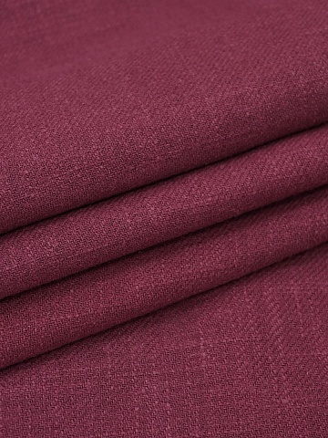 Мерный лоскут (ткань в отрезах) Крапива Рами (Ramie)-диагональ, цв.Бордово-вишневый, ш.1.4м, крапива-100%, 240гр/м.кв