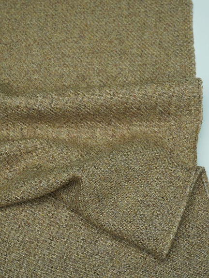 Шерсть пальтово-костюмная Твид цв.Оливково-песочный, ш.1.5м, шерсть-50%, п/э-50%, 370гр/м.кв