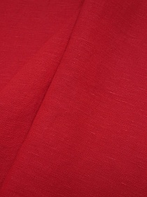 Лен с вискозой с эффектом мятости цв.Красный с малиновым оттенком, ш.1.4м, лен-53%, вискоза-47%