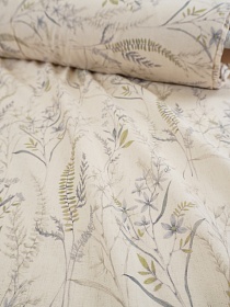 Хлопколен "Спокойствие трав", ш.2.5м, хлопок-95%, лен-5%, 110гр/м.кв