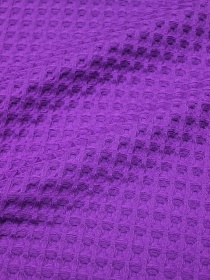 Вафельное премиум-полотно "Бохо" цв.фиолетово-пурпурный, ш.1.5м, хлопок-100%, 230гр/м.кв