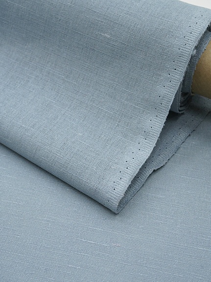 Полулен цв.Кадетский серый, ш.1.5м, лен-57%, хлопок-43%, 200гр/м.кв