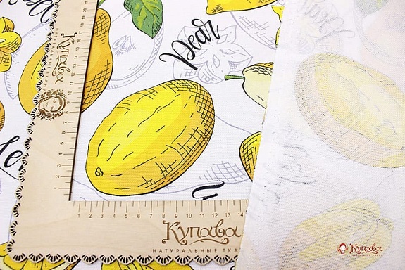 Рогожка "Сочные фрукты", ш.1.5м, хлопок-100%, 180гр/м.кв