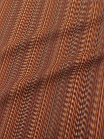 Пестрядь этнограф. под домоткань "Терракотово-оранжевый меланж-полоска", ш.1.5м, хлопок-100%,160гр/м.кв