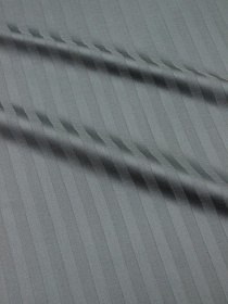 Сатин-страйп цв.Серый с бирюзовым оттенком (1см*1см), ш.2.2м, хлопок-100%, 125гр/м.кв