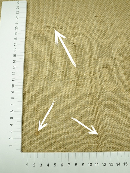 Мешковина повышенной  плотности, СОРТ2, ш.1.05м, джут-100%, 370гр/м.кв