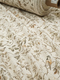 Хлопколен с вареным эффектом "Поющий сад", ш.2.5м, хл-92%, лен-8%, 110гр/м.кв