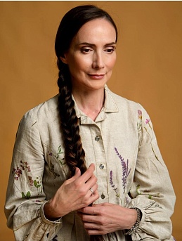 Платье льняное "Русская красавица"