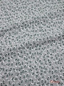 Теплый хлопок "Луговая ромашка" цв.серый, ш.1.50м, хлопок-100%, 160гр/м.кв