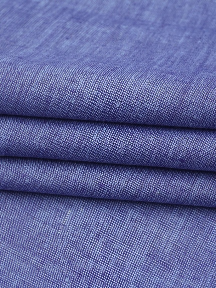 Лен костюмный цв.Джинс синий, ш.1.5 м, лен-100%, 190гр/м.кв