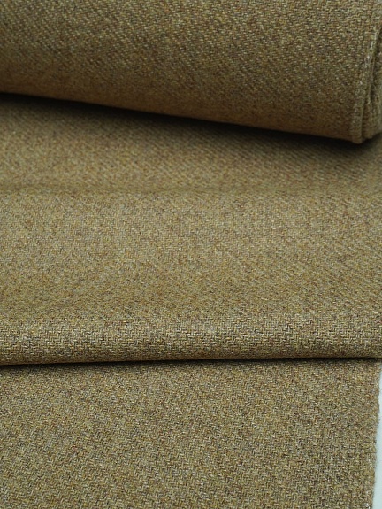 Шерсть пальтово-костюмная Твид цв.Оливково-песочный, ш.1.5м, шерсть-50%, п/э-50%, 370гр/м.кв