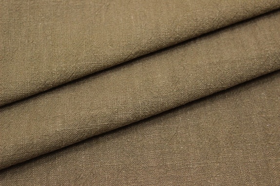 Крапива Рами (Ramie) цв.Коричнево-оливковый-2, ш.1.4м, крапива-100%, 240гр/м.кв