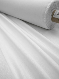 Полульняной перкаль постельный цв.Белый, ш.2.2м, лен-30%, хлопок-70%, 120гр/м.кв