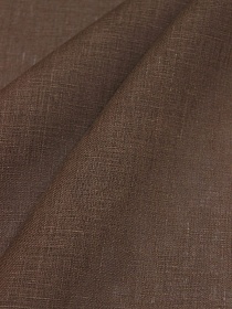Лен сорочечный цв.Шоколадно-коричневый-2, ш.1.5м, лен-100%, 125гр/м.кв