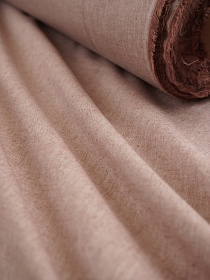 Полульняной перкаль постельный цв.Кофейная роза меланж, ш.2.2м, лен-30%, хлопок-70%, 120гр/м.кв