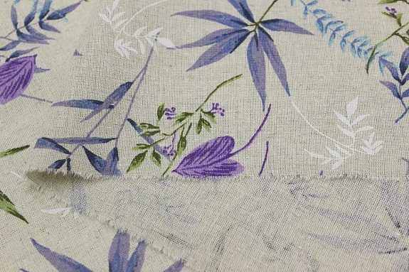 Полулен "Прохладный полдень" (на суровом), СОРТ2, ш.1.5м, лен-30%, хлопок-70%, 140гр/м.кв