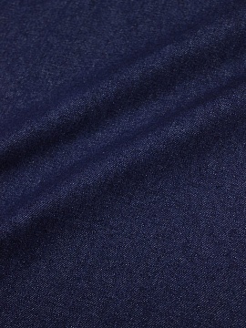 Плотная джинсовая ткань цв.Чернильный, СОРТ2, ш.1.5м, хлопок-95%, п/э-5%, 350гр/м.кв