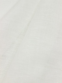 Полулен декоративный Вуаль цв.молочно-сливочный, ш.1.6м, лен-56%, хлопок-44%, 80гр/м.кв