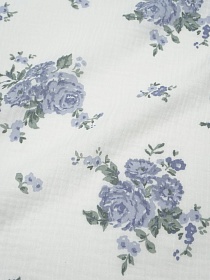 Муслин двухслойный с эф.жатости "Марета" цв.белый, ш.1.35м, хл-100%, 120гр/м.кв