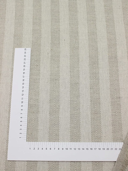 Полульняной жаккард "Елочка" цв.суровый, ш.1.6м, лен-50%, хлопок-50%, 200гр/м.кв