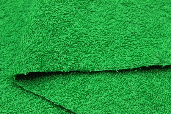 Махровая ткань цв.Насыщенный зеленый, ш.1.5м, хлопок-100%, 350гр/м.кв