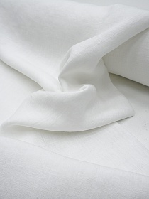 Лен постельный с эффектом мятости цв.Белый, ш.2.5м, лен-100%, 165гр/м.кв