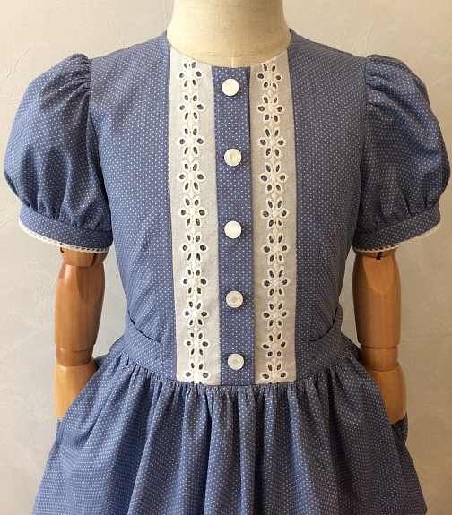 Платье из импортного хлопка Пшено с отделкой из Шитья