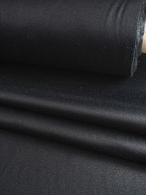 Плотный хлопок Атлас цв.Черный, ш.1.8м, хлопок-100%, 200гр/м.кв