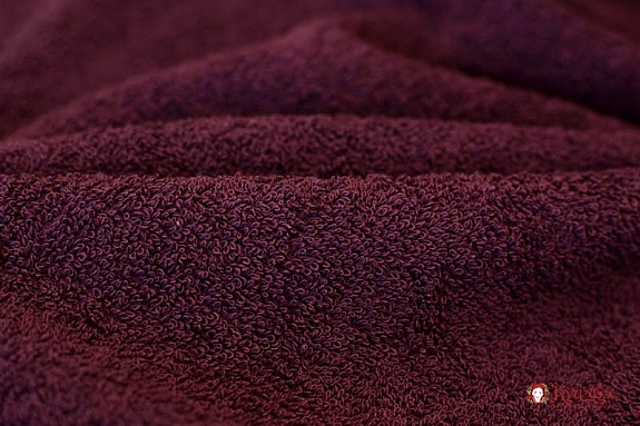 Махровая ткань цв.Темная вишня, ш.1.5м, хлопок-100%, 350гр/м.кв