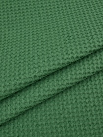 Вафельное премиум-полотно "Italy" цв.Светлый травяной, ш.1.50м, хлопок-100%, 240гр/м.кв