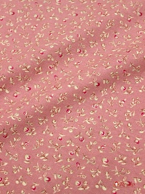 Теплый хлопок "Брусника" цв.бруснично-розовый, ш.1.45м, хлопок-100%, 160гр/м.кв