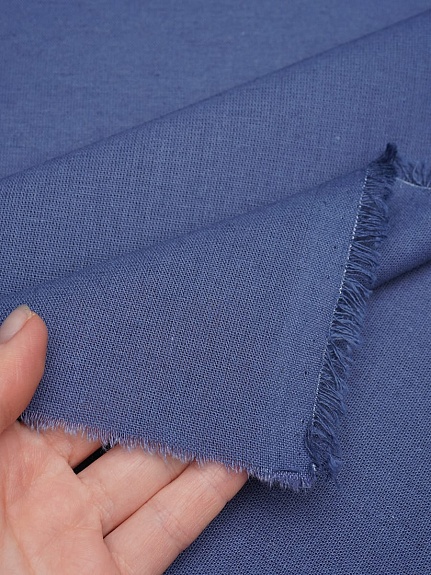 Полулен постельный цв.Джинсово-фиолетовый, ш.2.2м, лен-30%, хлопок-70%, 155гр/м.кв