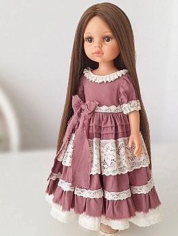Кукольная одежда из штапеля, импортного хлопка и кружева