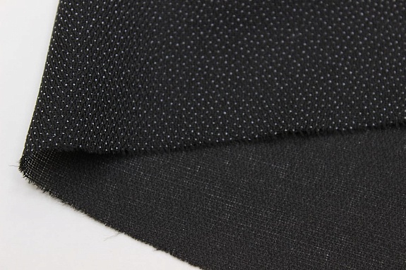 Клеевая сорочечно-плательная, цв.черный, ш.1,5м, п/э-100%, 90гр/м.кв