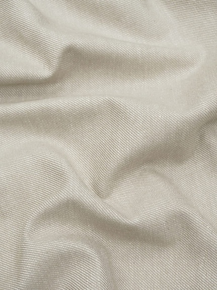 Полульняная саржа цв.Суровый, ш.1.5м, лен-50%, хлопок-50%, 245гр/м.кв