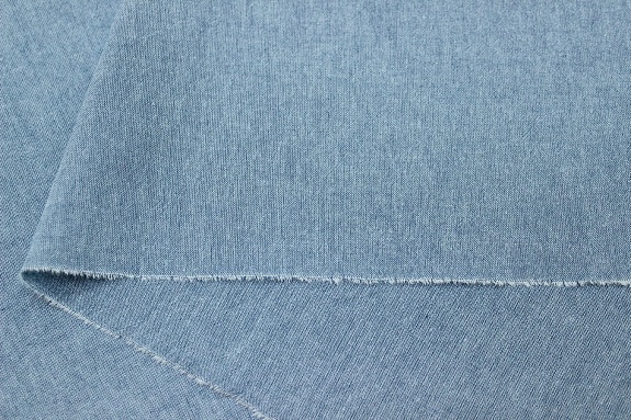 Вареный (стираный) хлопок цв.Лазурно-серый меланж, ш.2.5м, хлопок-100%, 115гр/м.кв