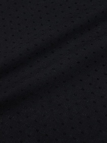 Фактурный хлопок "Шарики" цв.черный, ВИД2, ш.1.45м, батист, хлопок-100%, 60гр/м.кв