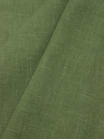 Мерный лоскут - Конопля с хлопком-диагональ цв.Болотно-зеленый, ш.1.41м, конопля-80%, хлопок-20%
