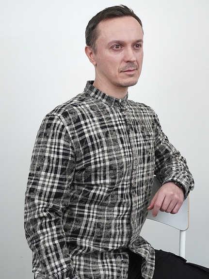 Рубашка из фуле с вареным эффектом
