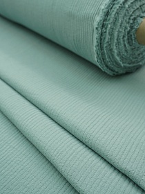 Муслин двухслойный стеганый с эф.жатости цв.Голубая ель, ш.1.4м, хлопок-100%, 190гр/м.кв